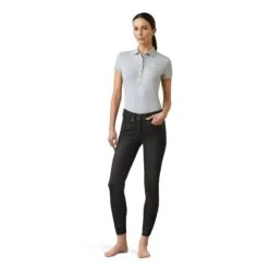 Ariat® Ladies Halo B Denim Knee Patch Black Breech Pants 10039534 -Ariat Style S22 WMS ENGL 10039534 full
