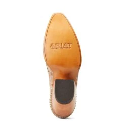 Ariat® Ladies Dixon Studs Old West Tan Snip Toe Booties 10038382 -Ariat Style S22 WMS WEST 10038382 sole
