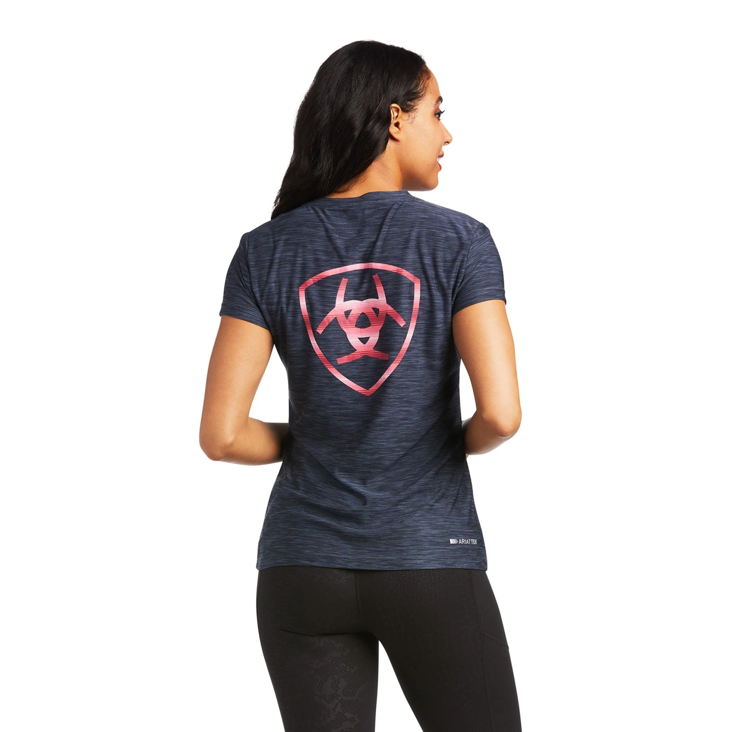 Ariat® Ladies Laguna Short Sleeve Blue Nights Baselayer Shirt 10039544 2 Ariat® Ladies Laguna Short Sleeve Blue Nights Baselayer Shirt 10039544 - Image 2