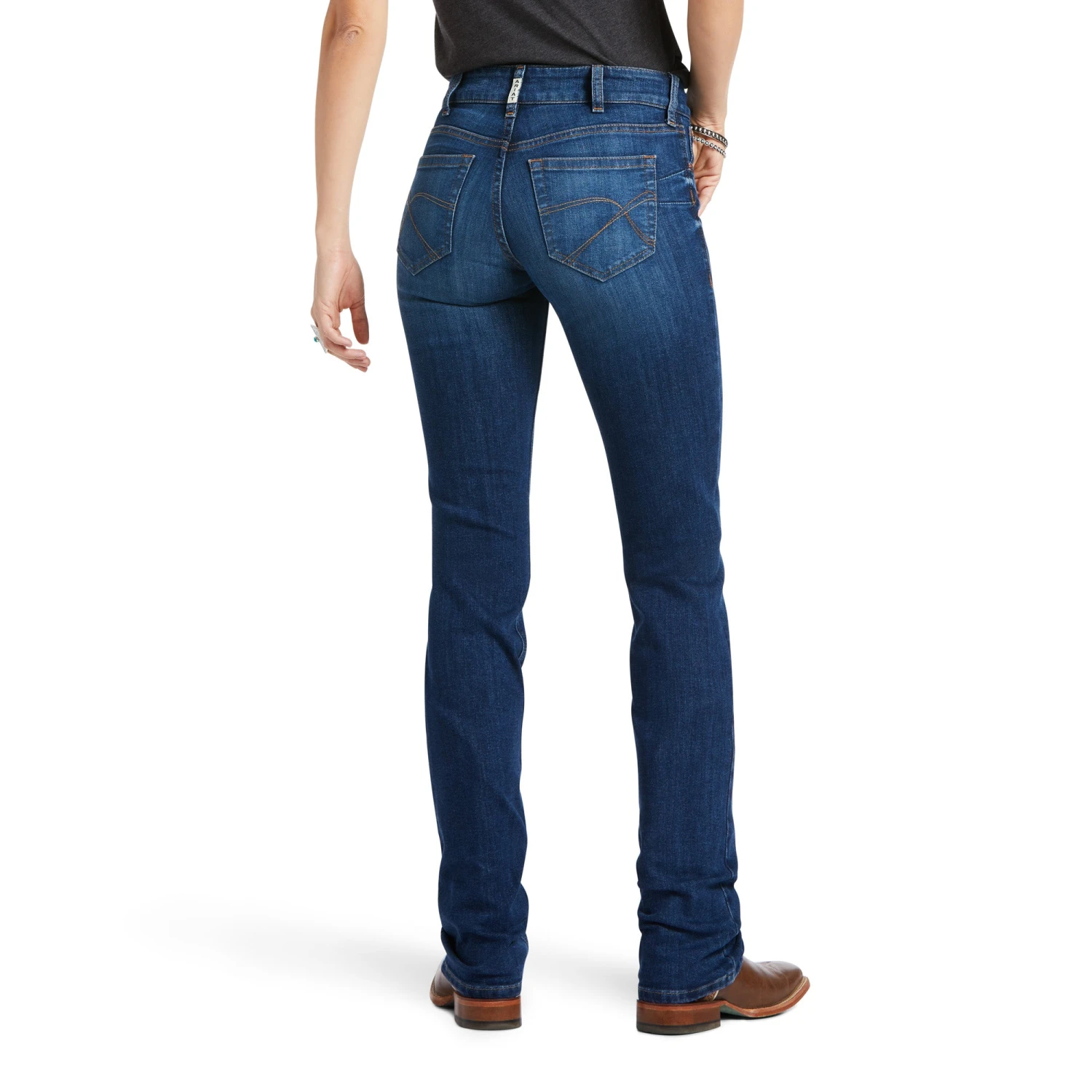 Ariat® Ladies REAL Mid Rise Candace Straight Leg Jean 10039608 1 Ariat® Ladies REAL Mid Rise Candace Straight Leg Jean 10039608