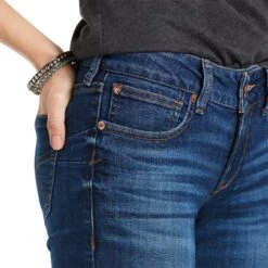 Ariat® Ladies REAL Mid Rise Candace Straight Leg Jean 10039608 7 Ariat® Ladies REAL Mid Rise Candace Straight Leg Jean 10039608 -Ariat Style S22 WMS WEST 10039608 detail01