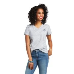 Ariat Ladies R.E.A.L™ Vintage Sunburst Heather Grey T-Shirt 10039772