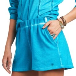 Ariat® Ladies Sun Kissed Merman Blue Shorts 10039819 5 Ariat® Ladies Sun Kissed Merman Blue Shorts 10039819 -Ariat Style S22 WMS WEST 10039819 detail04 1