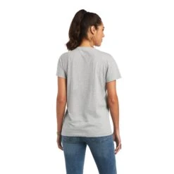 Ariat Women's REAL™ Tribal Lore Relaxed Grey T-Shirt 10040535 -Ariat Style S22 WMS WEST 10040535 back