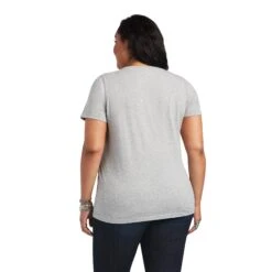 Ariat Women's REAL™ Tribal Lore Relaxed Grey T-Shirt 10040535 -Ariat Style S22 WMS WEST 10040535 back plus