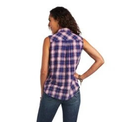 Ariat Ladies REAL™ Billie Jean Heartland Plaid Shirt 10040613 -Ariat Style S22 WMS WEST 10040613 back