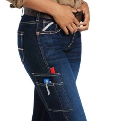 Ariat® Women's Rebar Frances Work Flex Riveter Slim Leg Jeans 10039143 -Ariat Style S22 WMS WORK 10039143 detail01