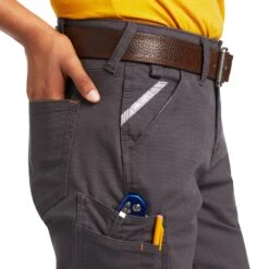 Ariat® Rebar Ladies DuraStretch™ Made Tough Grey Work Shorts 10039151 -Ariat Style S22 WMS WORK 10039151 detail01