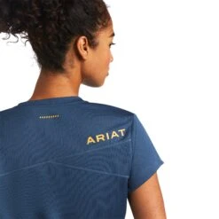 Ariat® Ladies Rebar Blue Polartec Elite All Seasons T-Shirt 10039611 -Ariat Style S22 WMS WORK 10039611 detail01