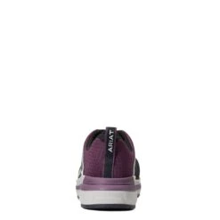 Ariat Ladies Outpace Black & Shadow Purple Composite Toe Sneakers 10040323 -Ariat Style S22 WMS WORK 10040323 heel