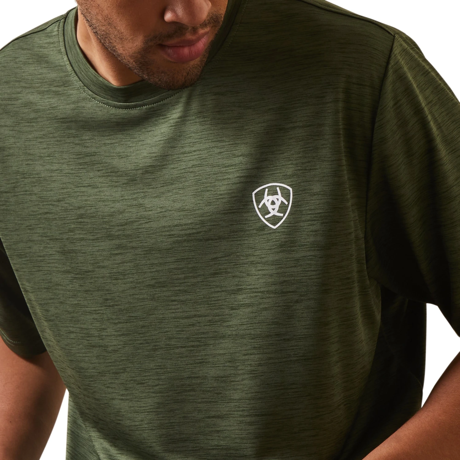 Ariat® Men's Charger Logo Stamp Kombu Green T-Shirt 10043767 3 Ariat® Men's Charger Logo Stamp Kombu Green T-Shirt 10043767 - Image 3