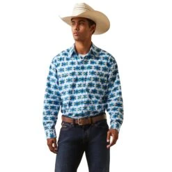 Ariat® Men's Classic Levi Geometric Snap Shirt 10043793