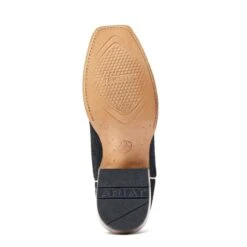 Ariat® Men's Futurity Showman Black Roughout & Roaring Turquoise Western Boots 10044498 -Ariat Style S23 MNS WEST 10044498 sole