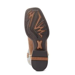 Ariat Men's Ricochet Lightweight Tan & Teal Western Boot 10044568 -Ariat Style S23 MNS WEST 10044568 sole