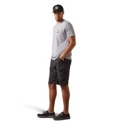 Ariat® Men's Fighting Eagle Stone Heather Graphic T-Shirt 10044773 -Ariat Style S23 MNS WEST 10044773 full