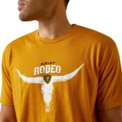 Ariat® Men's Rodeo Skull Graphic Buckhorn Heather T-Shirt 10045280 -Ariat Style S23 MNS WEST 10045280 detail01