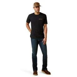Ariat® Men's Black Shield Stitch Graphic T-Shirt 10045289 6 Ariat® Men's Black Shield Stitch Graphic T-Shirt 10045289 -Ariat Style S23 MNS WEST 10045289 full