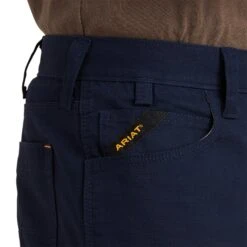 Ariat® Men's Rebar DuraStretch™ Made Tough Navy Shorts 10043172 -Ariat Style S23 MNS WORK 10043172 detail01
