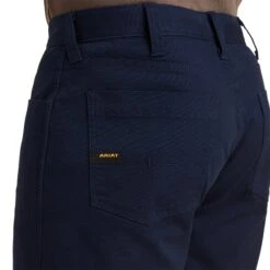 Ariat® Men's Rebar DuraStretch™ Made Tough Navy Shorts 10043172 -Ariat Style S23 MNS WORK 10043172 detail02