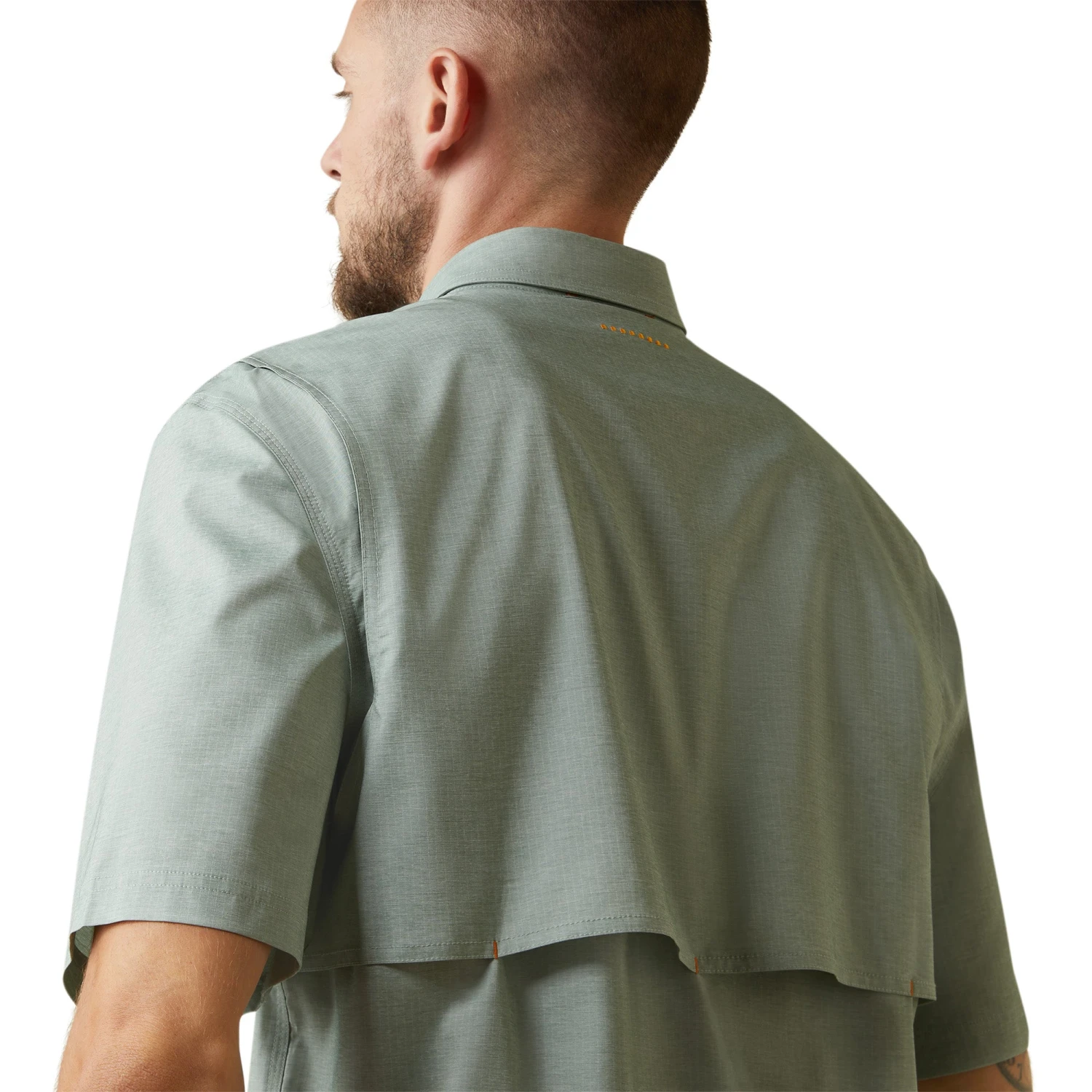 Ariat® Men's Rebar Made Tough VentTEK DuraStretch™ Green Shirt 10043578 5 Ariat® Men's Rebar Made Tough VentTEK DuraStretch™ Green Shirt 10043578 - Image 5