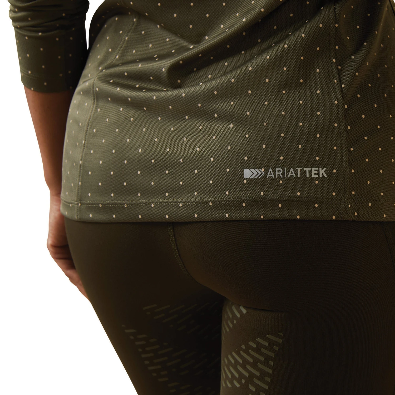 Ariat® Ladies Sunstopper 2.0 1/4 Zip Beetle Dot Baselayer 10043592 5 Ariat® Ladies Sunstopper 2.0 1/4 Zip Beetle Dot Baselayer 10043592 - Image 5