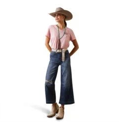 Ariat® Ladies R.E.A.L­™ Grazin Graphic Coral Blush T-Shirt 10043410 -Ariat Style S23 WMS WEST 10043410 full