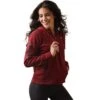 Ariat® Ladies Tek 1/2 Zip Pomergranate Hoodie 10043448