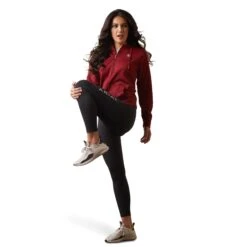 Ariat® Ladies Tek 1/2 Zip Pomergranate Hoodie 10043448 -Ariat Style S23 WMS WEST 10043448 full