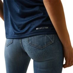 Ariat® Ladies Laguna Navy Eclipse Logo Top 10043610 -Ariat Style S23 WMS WEST 10043610 detail02