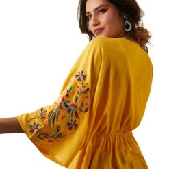 Ariat® Ladies Carmen York Yellow Top 10043667 -Ariat Style S23 WMS WEST 10043667 detail01