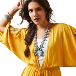 Ariat® Ladies Carmen York Yellow Top 10043667 -Ariat Style S23 WMS WEST 10043667 detail02