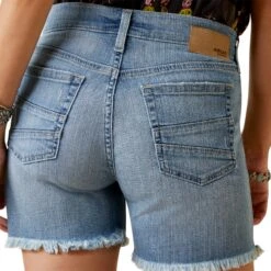 Ariat® Ladies 5" Stephanie Light Wash Denim Shorts 10044360 -Ariat Style S23 WMS WEST 10044360 detail01
