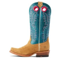 Ariat® Ladies Futurity Boon Buckskin Roughout Western Boots 10044403 -Ariat Style S23 WMS WEST 10044403 side