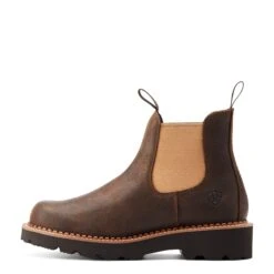 Ariat® Ladies Fatbaby Twin Gore Worn Hickory Western Boots 10044409 -Ariat Style S23 WMS WEST 10044409 side