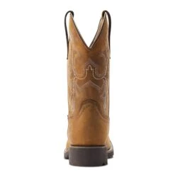 Ariat® Ladies Unbridled™ Rancher H2O Oily Distressed Tan Boots 10044437 -Ariat Style S23 WMS WEST 10044437 heel