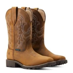 Ariat® Ladies Unbridled™ Rancher H2O Oily Distressed Tan Boots 10044437 -Ariat Style S23 WMS WEST 10044437 pair