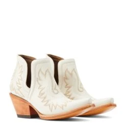 Ariat® Ladies Dixon Blanco Snip Toe Western Booties 10044484 9 Ariat® Ladies Dixon Blanco Snip Toe Western Booties 10044484 -Ariat Style S23 WMS WEST 10044484 pair 2165d6f4 5e7c 4e74 a63f f3404b30d2ff