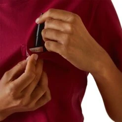 Ariat® Ladies Rebar Cotton Strong™ Cherries Jubilee Pink T-Shirt 10043562 -Ariat Style S23 WMS WORK 10043562 detail02