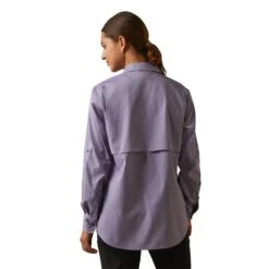 Ariat® Ladies Rebar Made Tough VentTEK DuraStretch™ Purple Shirt 10043563 -Ariat Style S23 WMS WORK 10043563 back