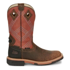 Justin® Men's Dalhart Orange Nano Square Toe Work Boots SE4218 9 Justin® Men's Dalhart Orange Nano Square Toe Work Boots SE4218 -Ariat Style SE4218 1