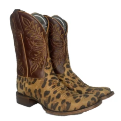 Caborca Silver® Ladies Chita Miel & Brown Square Toe Boots SL-MEA089 -Ariat Style SL MEA089 4