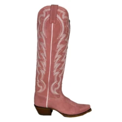 Caborca Silver® Tennessee Whiskey Gamuza Rosa Snip Toe Boots SLMAF056 -Ariat Style SLMAF056 1