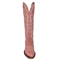 Caborca Silver® Tennessee Whiskey Gamuza Rosa Snip Toe Boots SLMAF056 -Ariat Style SLMAF056 2