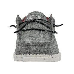 Hey Dude® Mens Wally Eco Linen Black Shoes 112474987 -Ariat Style SS22 M 112474987 WALLY ECO LINEN BLACK LEFT 4