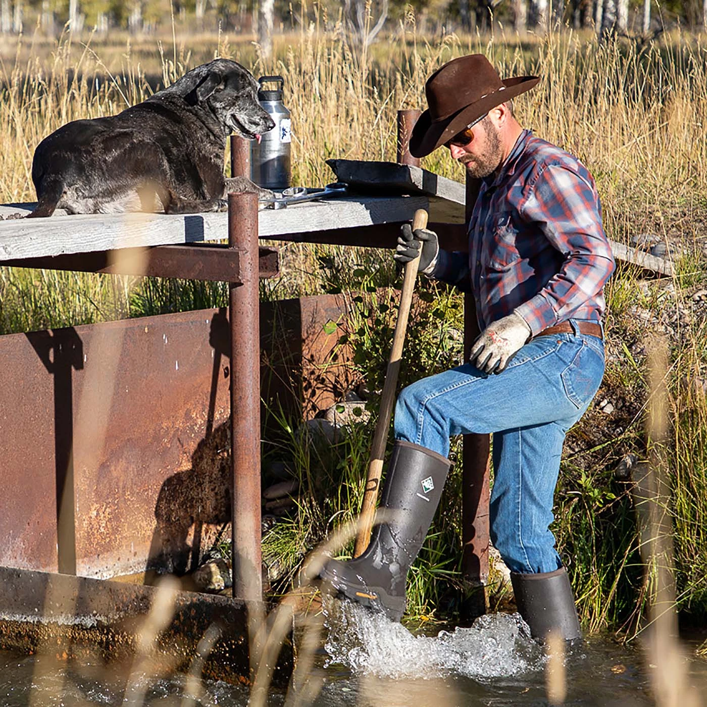 Muck Boot Company Muck Men's Wetland Pro Brown Waterproof Snake Boots 6 Muck Boot Company Muck Men's Wetland Pro Brown Waterproof Snake Boots - Image 6