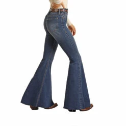 Rock & Roll Denim Ladies High Rise Bell Bottom Jeans WHB1670 -Ariat Style WHB1670 A