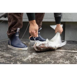 XTRATUF Men's Wheelhouse 6" Navy Rubber Ankle Deck Boots XMW-201 -Ariat Style XMW 201 lifestyle