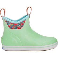 XTRATUF Ladies Ankle Deck Fishewear Seafoam Green Boots XWAB-3BB -Ariat Style XWAB3BB 8 EXTRALARGE