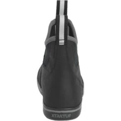 XTRATUF Ladies Leather Ankle Deck Black Boots XWAL-000 -Ariat Style XWAL000 4 EXTRALARGE