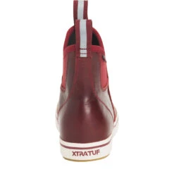 XTRATUF Ladies 6 Inch Red Leather Ankle Deck Boot XWAL-600 -Ariat Style XWAL600 4 EXTRALARGE